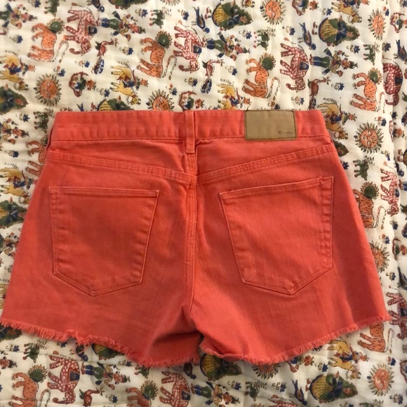 Madewell Orange Jean Shorts - Picture 2 of 3